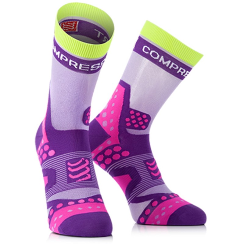Emjay COMPRESSPORT Pro Racing Socks Ultralight Run High Purple